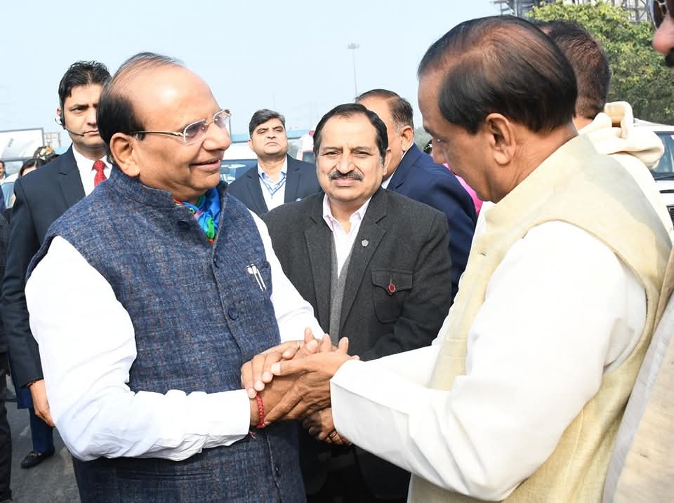 उपराज्यपाल के स्वागत में भाजपाई