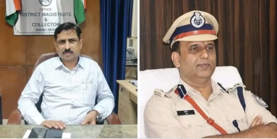 15वें रास्ट्रीय मतदाता दिवस के मौके पर भिंड कलेक्टर संजीव श्रीवास्तव और एसपी असित यादव को भोपाल में राज्यपाल द्वारा पुरस्कार दे किया जायेगा सम्मानित