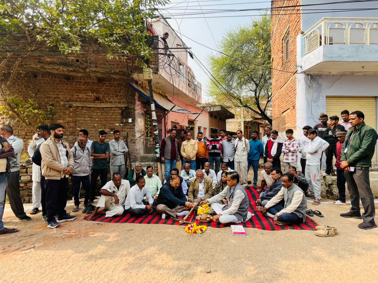 *विधायक सिकरवार ने किया पुलिया निर्माण का भूमिपूजन*