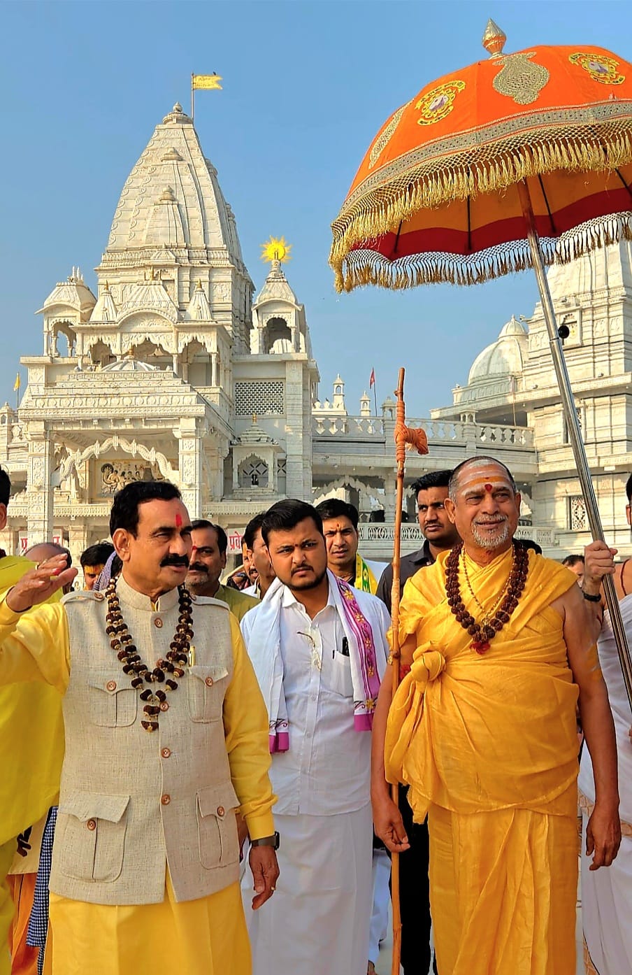 नरोत्तम मिश्रा पर ईश्वर की कृपा होने से ही नवग्रह शक्ति पीठ का हुआ निर्माण : शंकराचार्य सदानंद सरस्वती