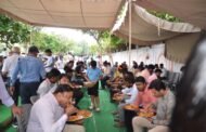 गुरु पूर्णिमा के अवसर पर योगदा आश्रम में नारायण सेवा गुरु लंगर के लिये उमड़ा जन समूह